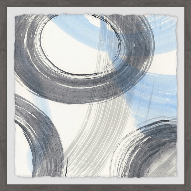 «Twist and Turns II», reproduction de peinture à l'aquarelle encadrée, H 12 po x l 12 po x P 1,5 po