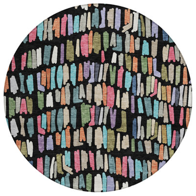 Machine Washable Indoor/Outdoor Karr ACN2377 Stripes Rug
