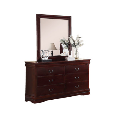 Commode double 6 tiroirs avec miroir Hemmer