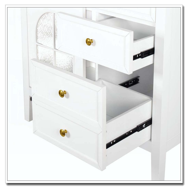 35.6" Bathroom Cabinet, White  +Only Cabinet+1door