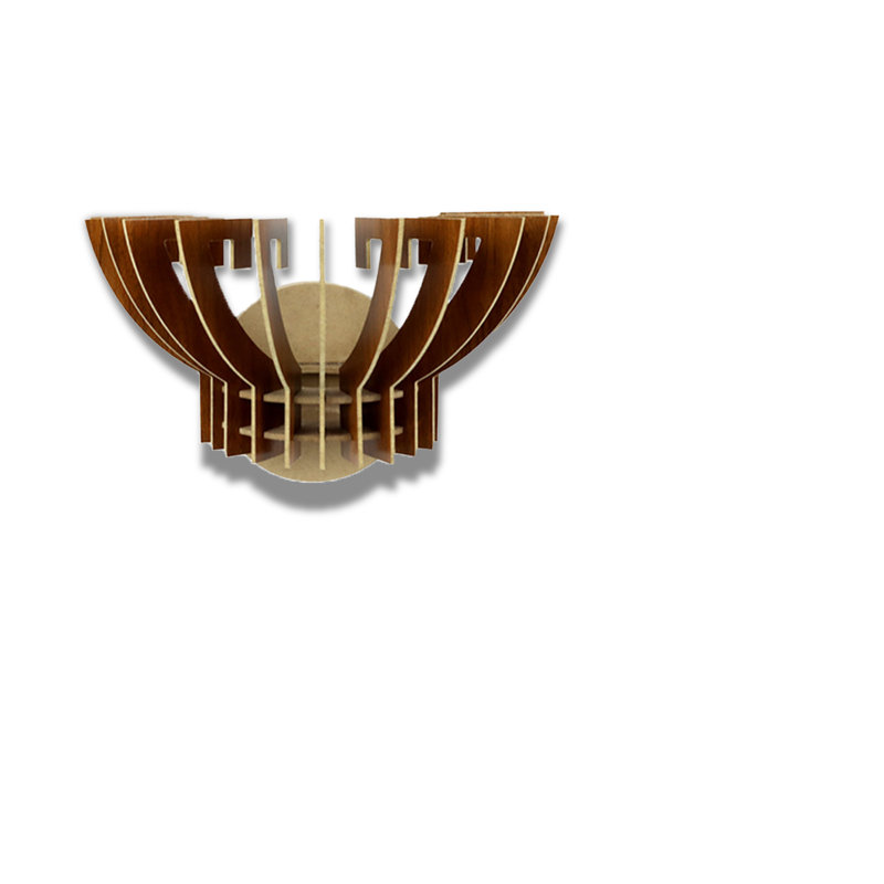 Half Crown Flush Mount Wall Sconce
