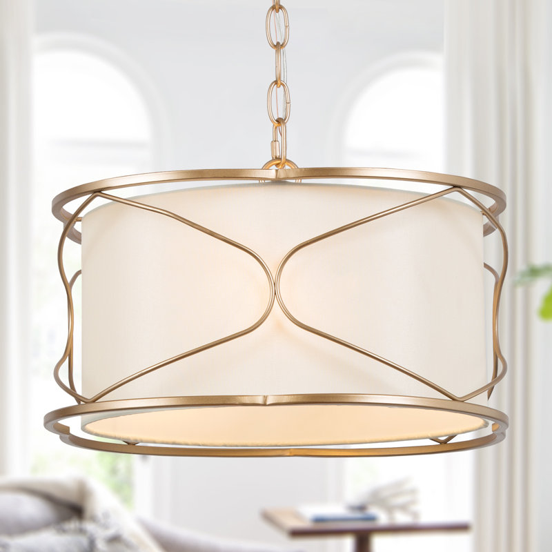 Azie 3 - Light Lantern Drum Pendant