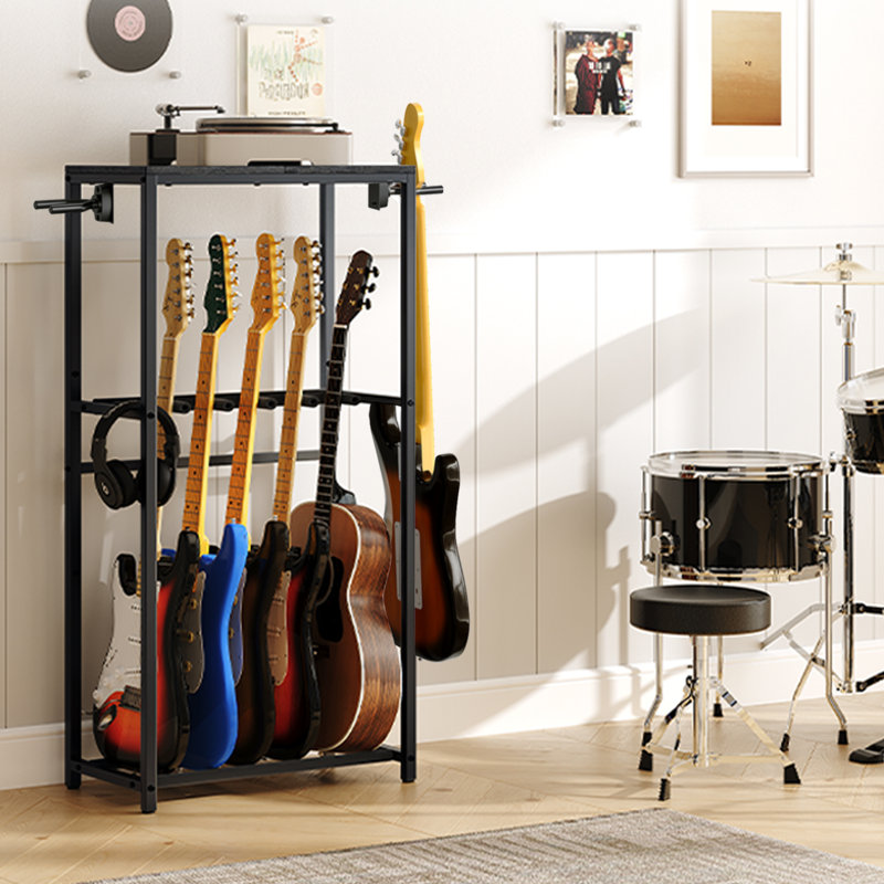 Support de guitare pour support acoustique, Noir