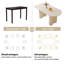 4-Person Dining Table and Chairs Set