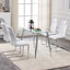 Chaises de salle à manger en similicuir, chaises d'appoint (ensemble de 8)-1171300923