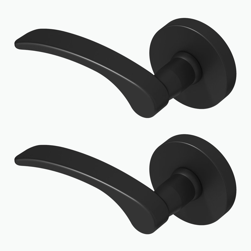 Brook Single Dummy Door Lever Modern Concealed Design Non-Turning for (Closet, Pantry or Hallway) – Sleek Minimalist Style in Matte Black