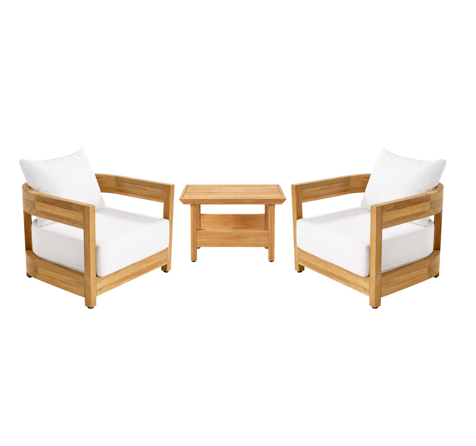 Everlee 2-Person Sunbrella® Patio Seating Group, White
