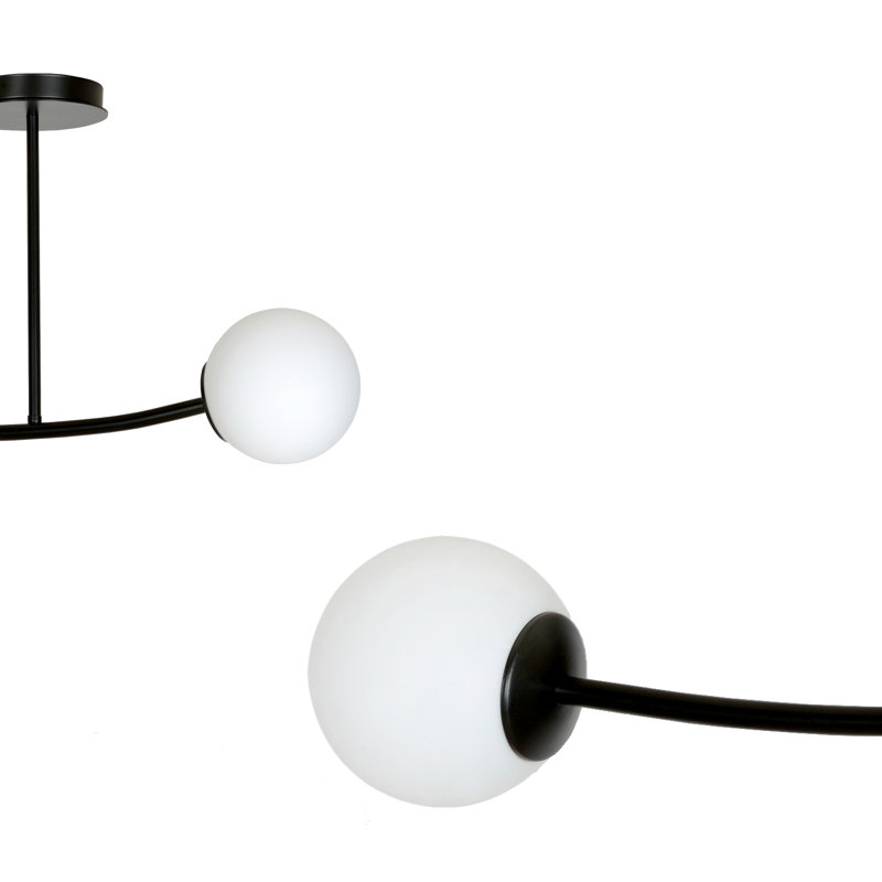 Higbee 2 - Light Unique/Statement Pendant, Black