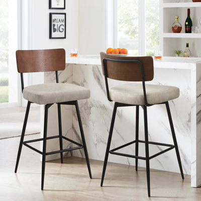 Swivel Upholstered Counter & Bar Stool