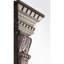 Structure de lit grand type avec structure en bois massif, tête de lit à panneau en chêne vieilli et conception pour tête de lit de chambre à coucher traditionnelle, utilisation de poteaux