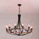 Jadereon 12 - Light Candle Style Dimmable Wagon Wheel Chandelier
