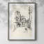 Vintage Sketch CVI -Framed Print-1961289271