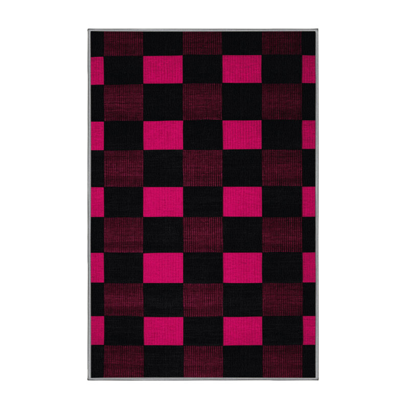 Machine Washable Botanical Brown Area Rug, Rectangle 6' x 9'