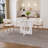 47.24" Round Dining Table,Farmhouse MDF Table