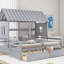 Lit plateforme simple avec deux tiroirs, combinaison de 2 lits simples côte à côte (lit)-1435226195