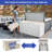 Edrosie Inc 69.6'' W 260 Gallons Water Resistant Resin Lockable Deck Box in White