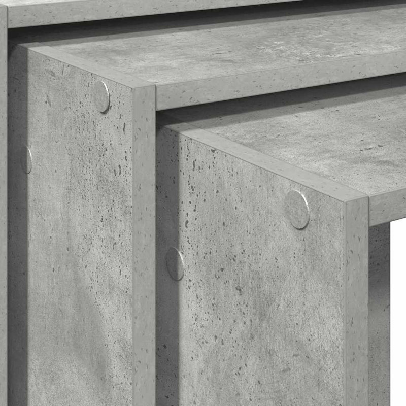 Vidaxl nesting tables with effect, Concrete grey