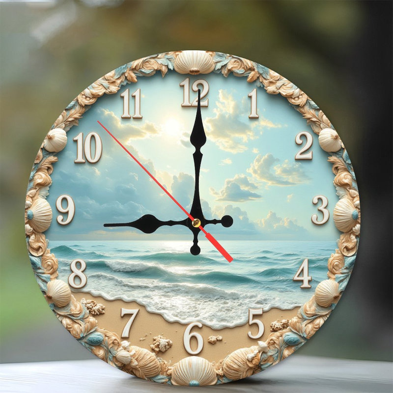 Horloge murale océan