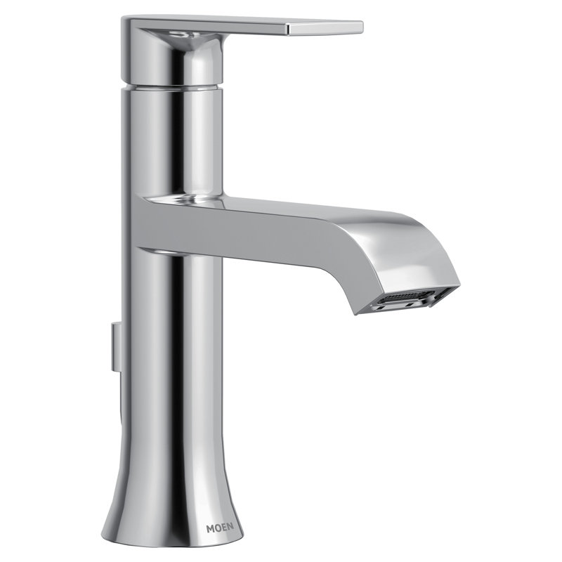 Chrome one-handle high arc bathroom faucet, Chrome