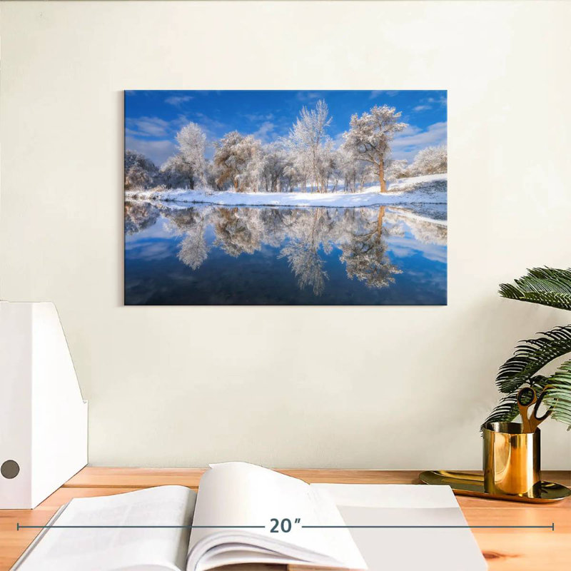 Alvord Frosted Trees, 8" H x 12" W