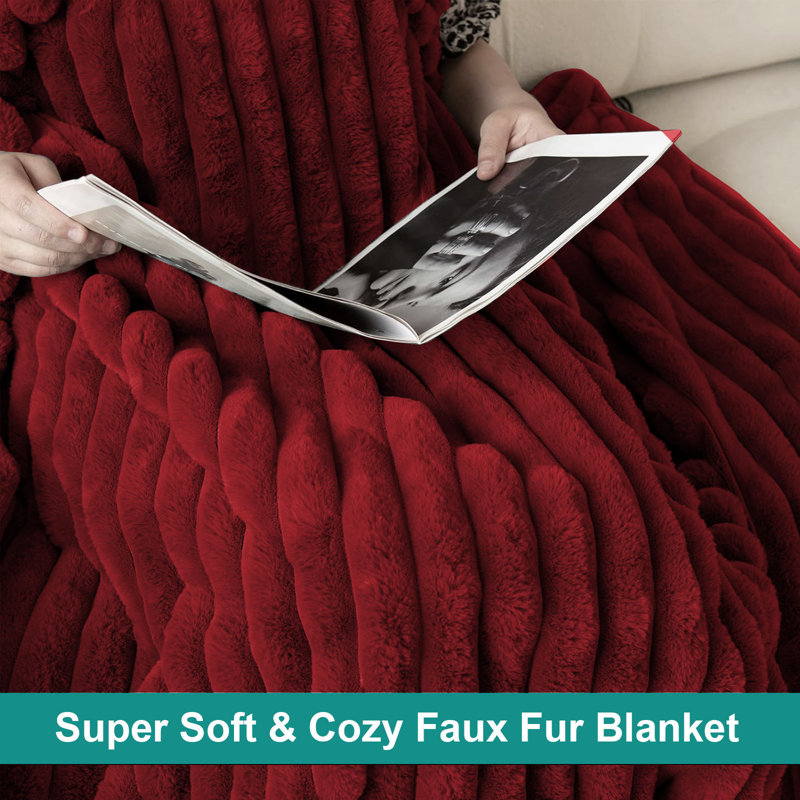 Throw Blanket, 39" W x 63" L, Red