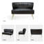 Causeuse moderne en similicuir sans accoudoirs Leona-1624575733