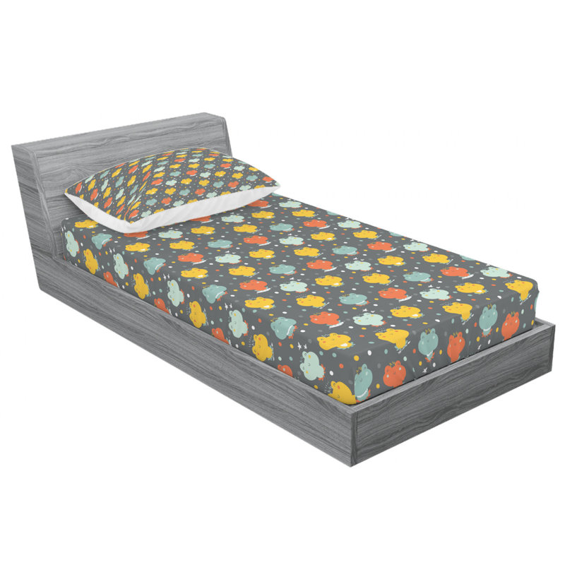 Microfiber Sheet Set, Twin Sheet Set with Fitted Sheet