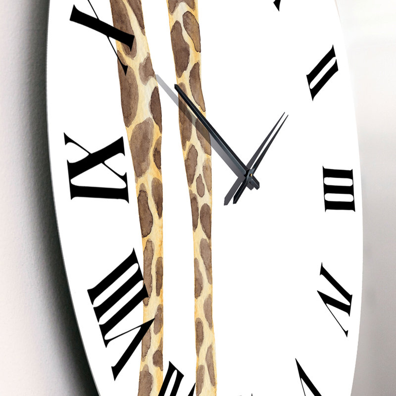 Girafe sur fond blanc, Petit