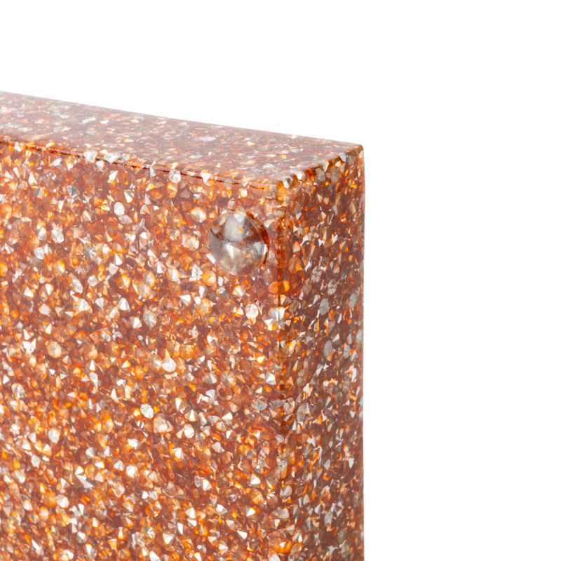 Sparkles Home Luminous Soap Dish | Rhinestone-Studded Resin | Durable & Easy to Clean, Topaz