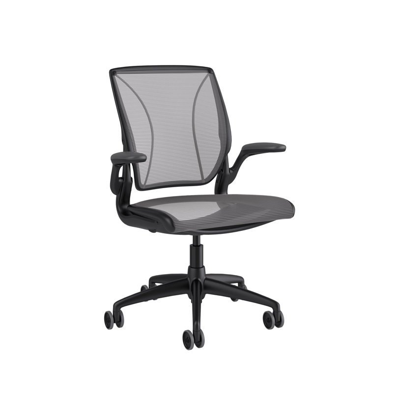 World Task Chair, Silver, Black, Fixed