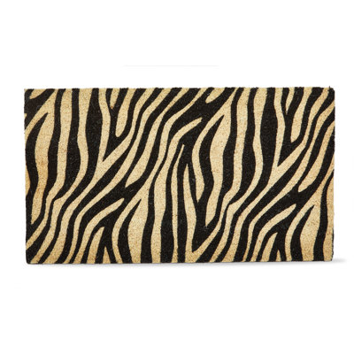 Zebra Non-Slip Coir Mat Multi Everyday Indoor Outdoor Doormat