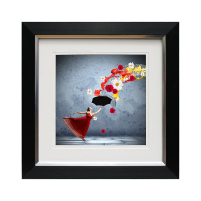 Dancing in the Rain II 1 Piece Single Picture Frame Wall Art