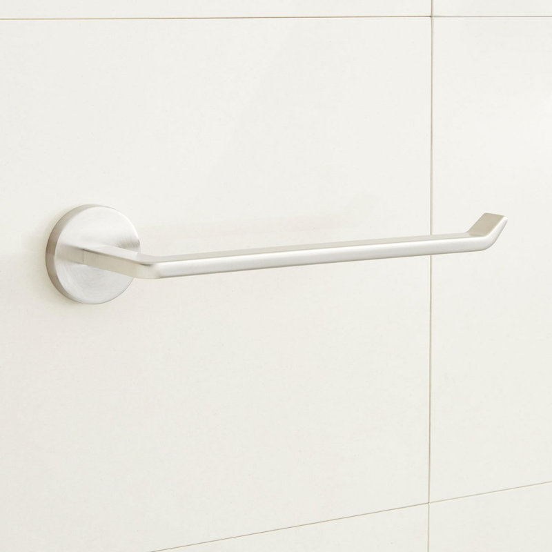 Drea 10-3/8" Wall Mounted Towel Ring, Brushed Nickel