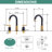 Widespread Bathroom Faucet 2-handle Bathroom Sink Faucet with Drain Assembly-91951166