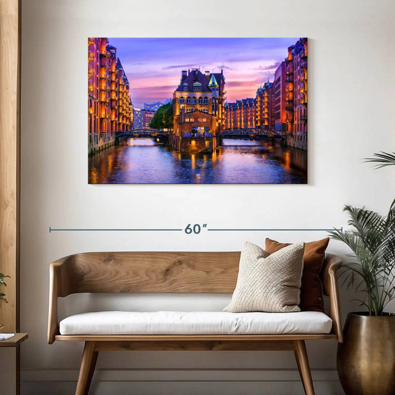 Ville de Speich à Hambourg, H 30 po x l 45 po