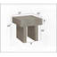 Ensemble de table basse 3 pièces en bois gris brun Assemblage facile
