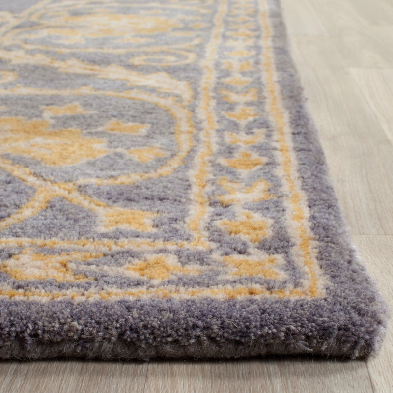 Tapis oriental en laine touffeté à la main Rudra, Rectangle 2 pi 6 po x 4 pi
