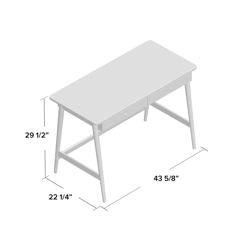 Adam Writing Desk, White