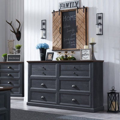 Commode de rangement pour chambre 6 tiroirs Veno