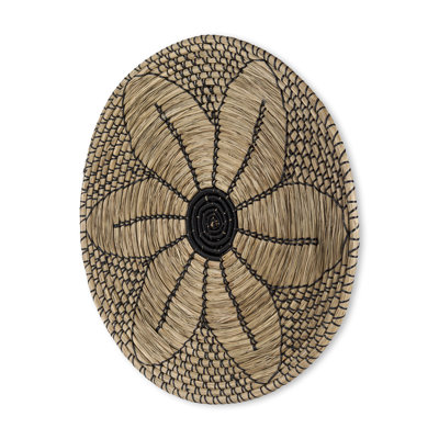 Mekhi Coastal Abstract Wall Decor on Natural Fibres
