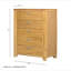 Commode 5 tiroirs 35,4 x 17,3 x 44 po