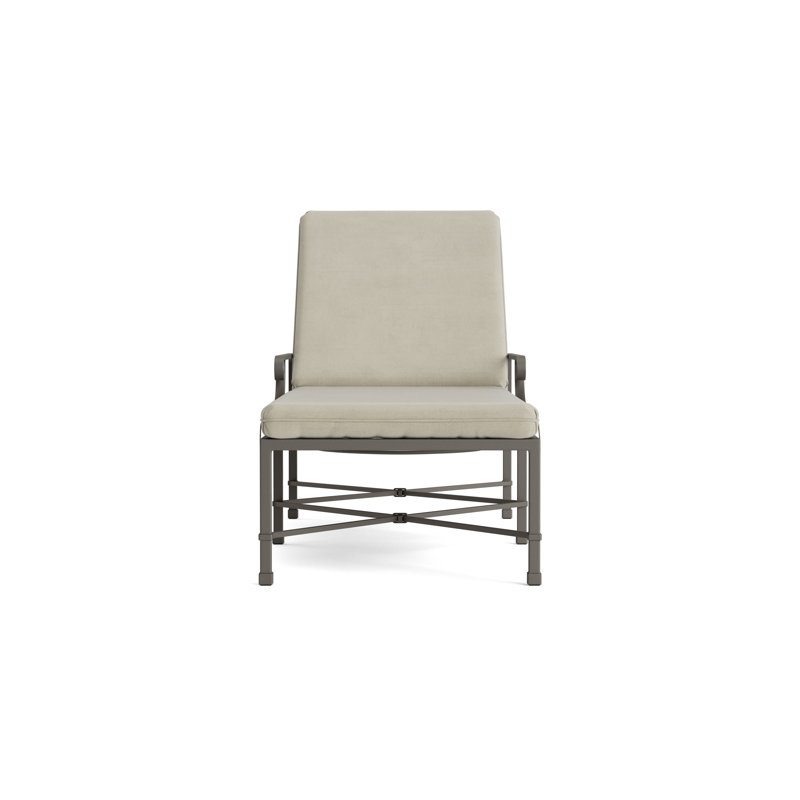 Venetian Outdoor Chaise Lounge, Mica, Fusion Natural