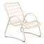 Chaise longue d'extérieur (ensemble de 2) - Structure en fer et osier en plastique