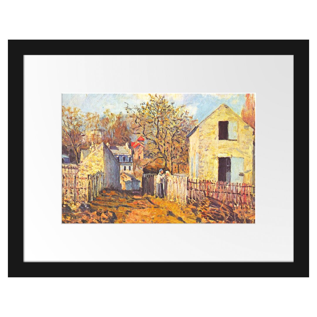 Gerahmter Kunstdruck Village de Voisins von Alfred Sisley