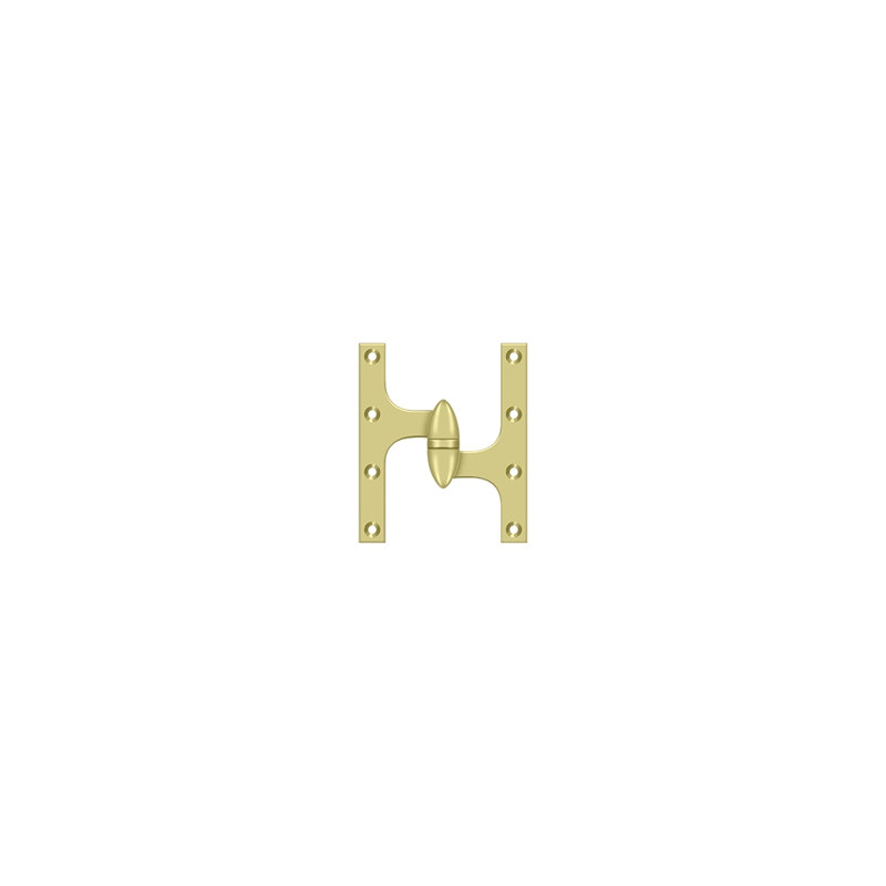 Hinge, Right Hand, Polished Brass