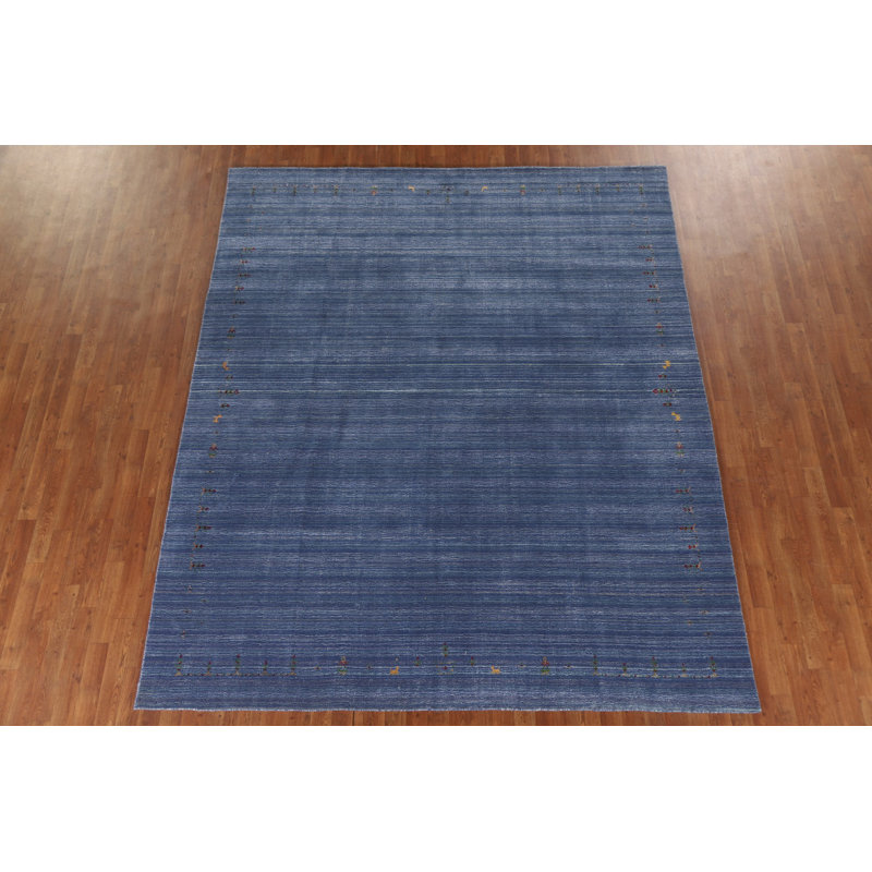 Tapis bleu Gabbeh 8 x 10