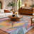 Premium Machine Washable Dream Shag ADS209 Birds of Paradise Rug-1315222804