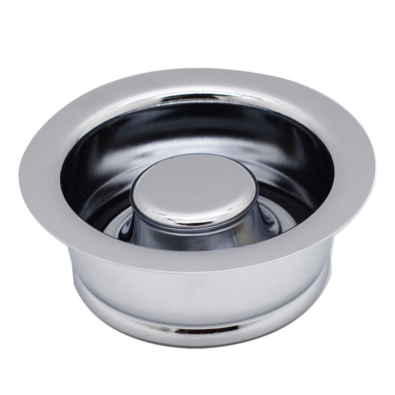 Bride et bouchon d'évacuation des déchets de cuisine 4-1 / 4 ", Chrome poli