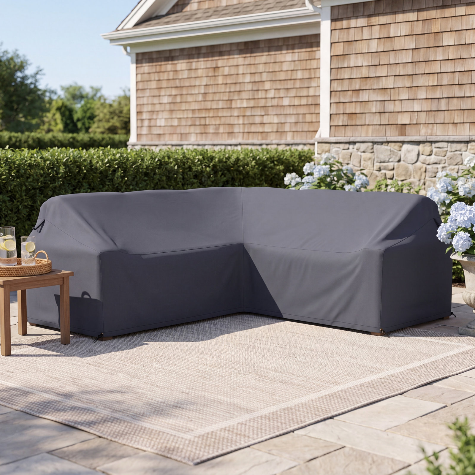 L-Shaped Outdoor Patio Sofa Cover