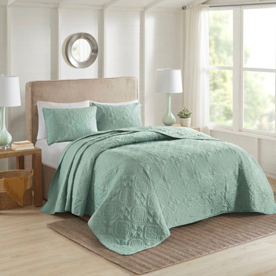 Très grand couvre-lit 3 pièces très grand / très grand - réversible, rembourré, courtepointe délicate, lavable en machine, 2 taies décoratives réversibles, magnifique drapé, lavage, inclus, surdimensionné